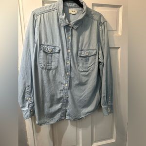 Per Se Light Wash Denim Shirt